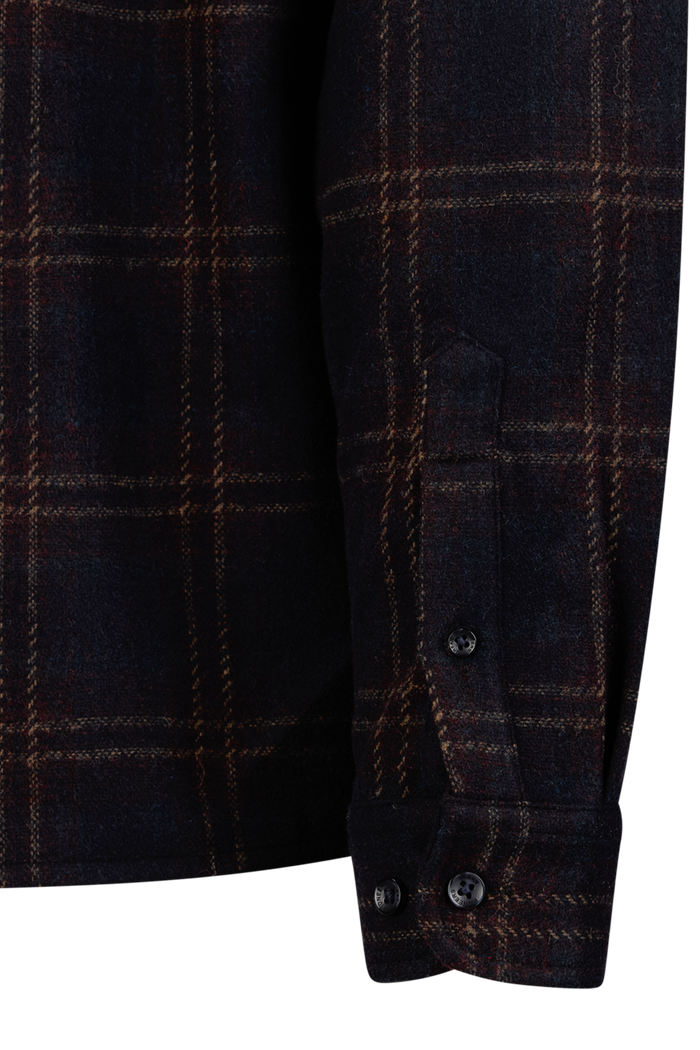 Urban Pioneers Male Piero Wool Shirt SHIRT NAVY CHECK