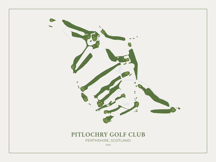 Pitlochry Golf Club: Modern Golf Course Map