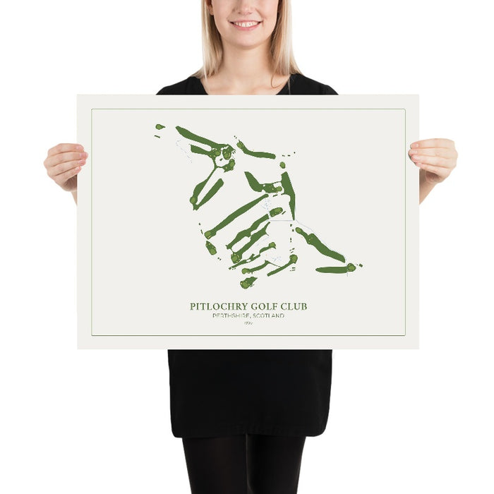 Pitlochry Golf Club: Modern Golf Course Map