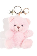 Plush Teddy Keychain in Pink