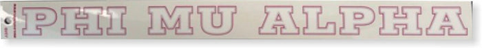 PMA Long Window Decal