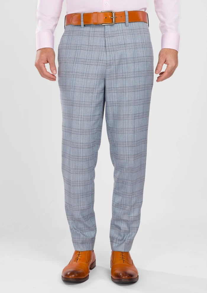 Polo Blue Windowpane Pants - SARTORO