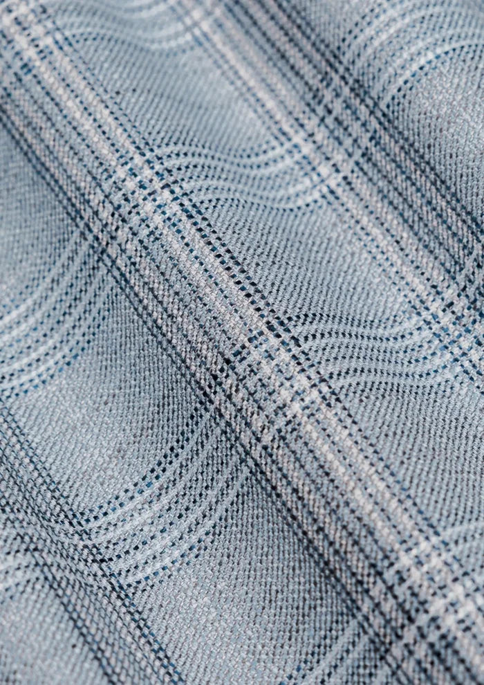 Polo Blue Windowpane Pants - SARTORO