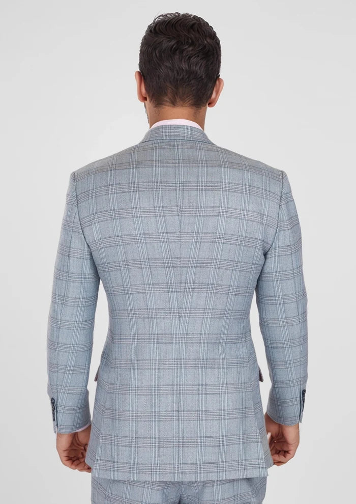Polo Blue Windowpane Bamboo Suit - SARTORO