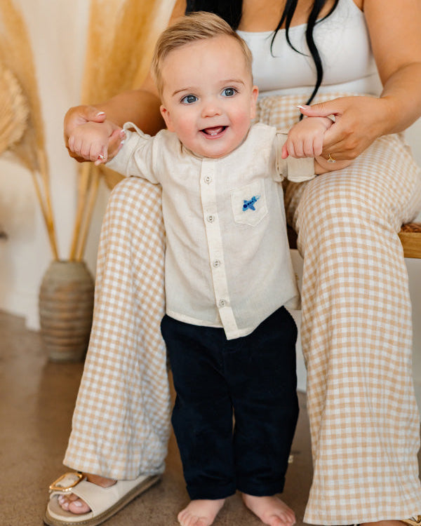 Portofino Baby Shirt & Pants Set (Organic Cotton)
