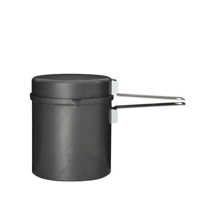 Primus 1000ml Trek Pot with the handles extended on a white background