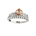 Princess Heart Trinity Ring