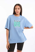Printed Crew Neck Slip On Long Tee