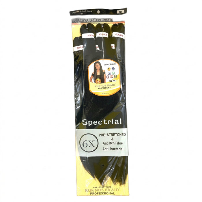 Professional Pre-Stretched Braiding Hair 26" 6X