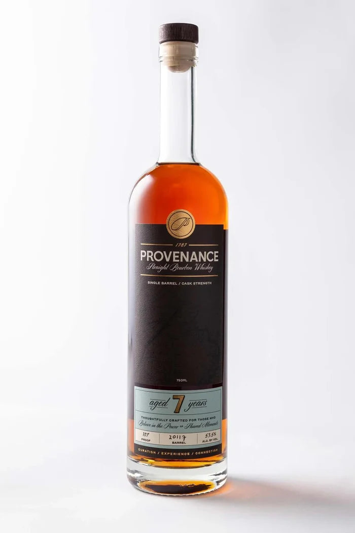 Provenance 7 Year Single Barrel  Cask Strength Kentucky Straight Bourbon 107 Proof