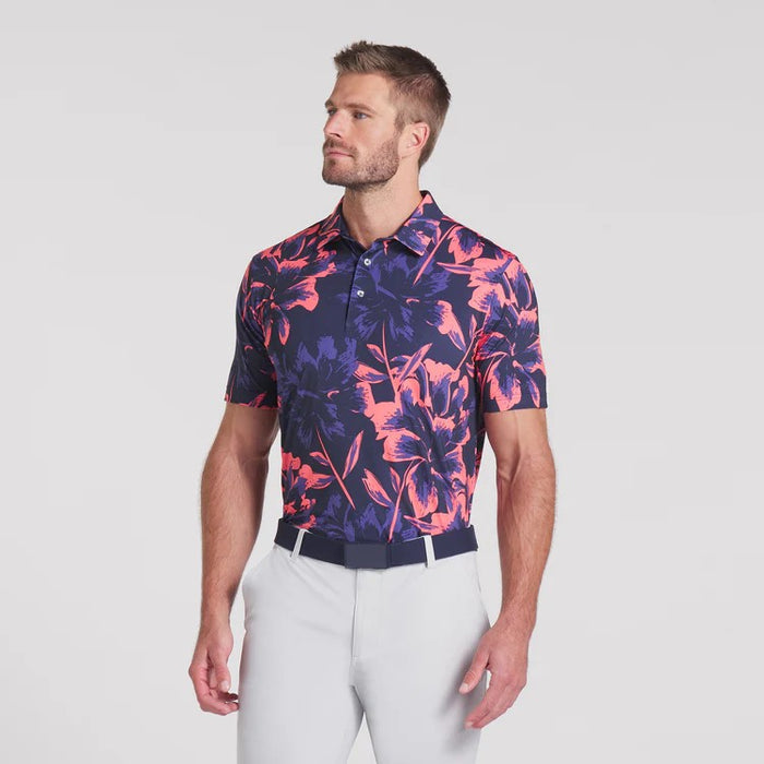 PUMA MENS MATTR BROKEN FLOWER GOLF POLO