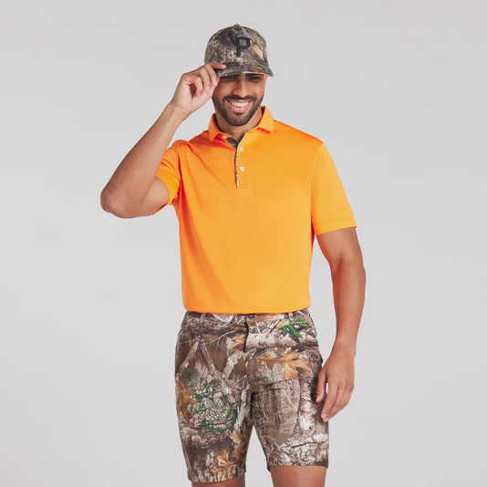 PUMA MENS REALTREE TIPPED GOLF POLO