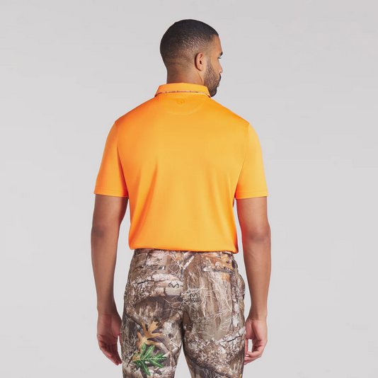 PUMA MENS REALTREE TIPPED GOLF POLO