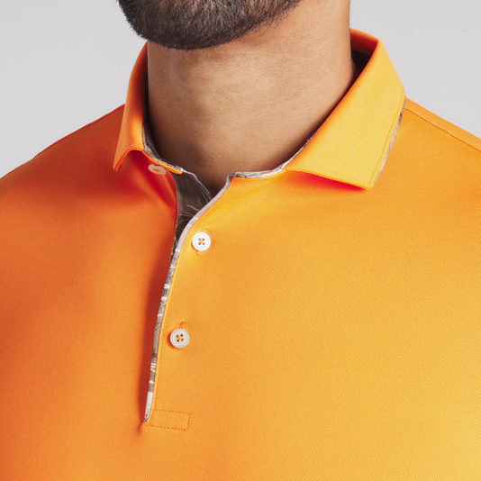 PUMA MENS REALTREE TIPPED GOLF POLO