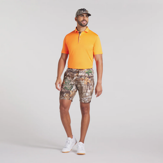PUMA MENS REALTREE TIPPED GOLF POLO