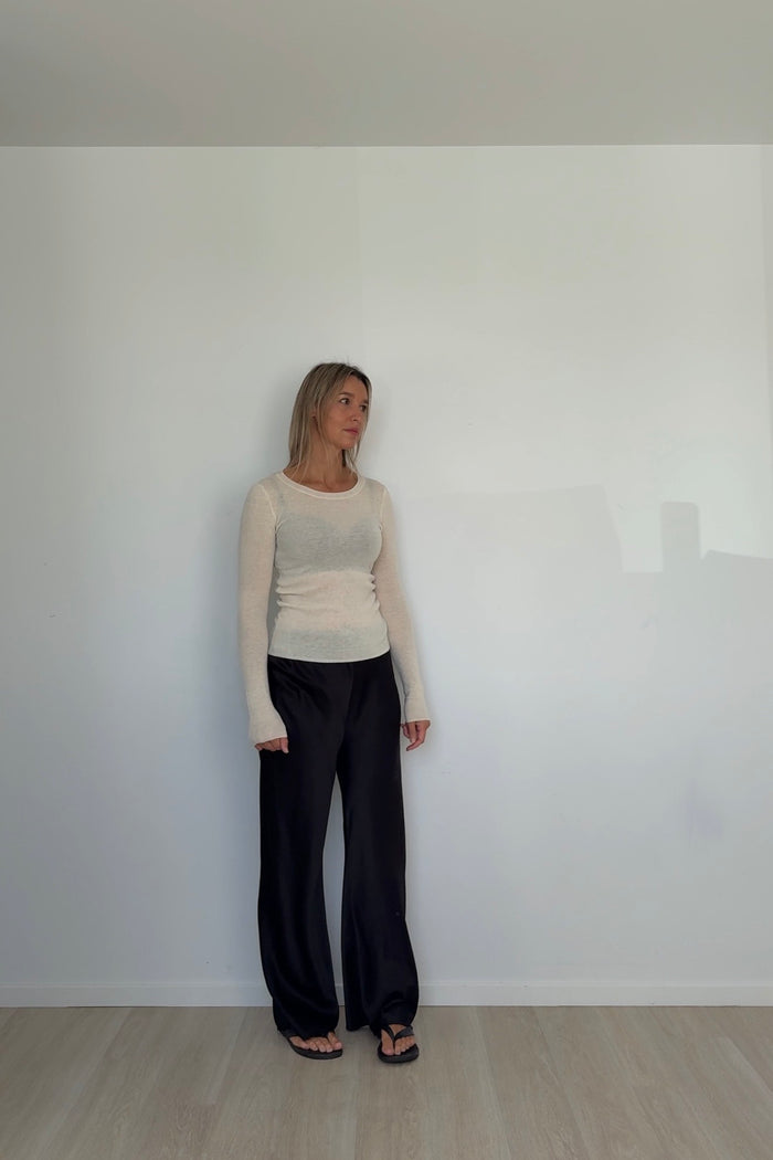 Pure Merino Slim Fit Knit Vanille