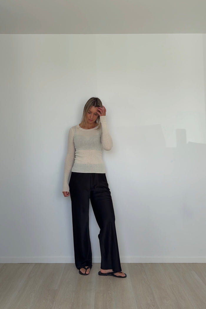 Pure Merino Slim Fit Knit Vanille