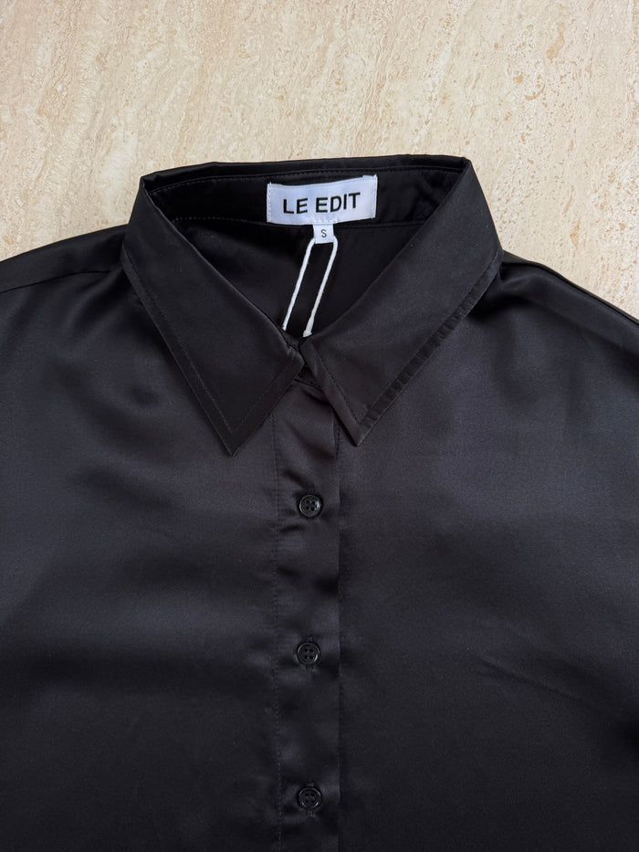 Pure Silk Shirt Black