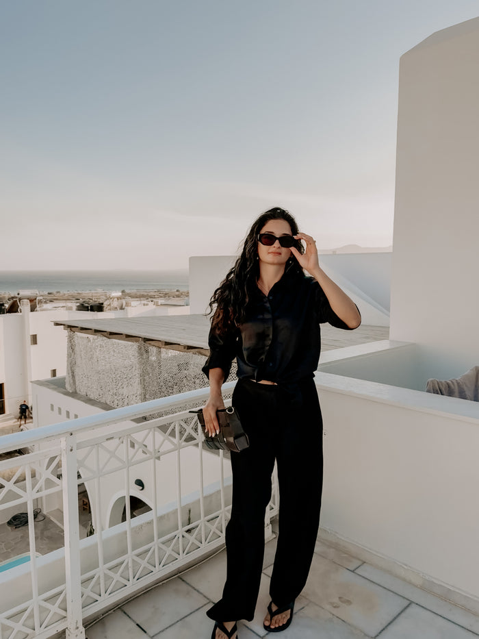 Pure Silk Shirt Black
