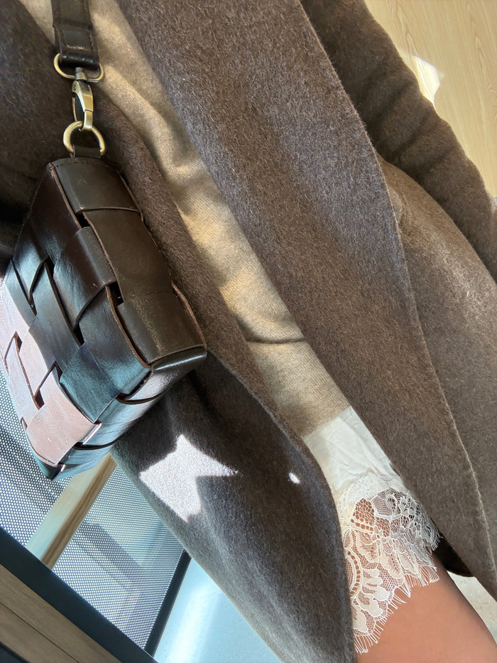Pure Wool Full Length Coat Cocoa