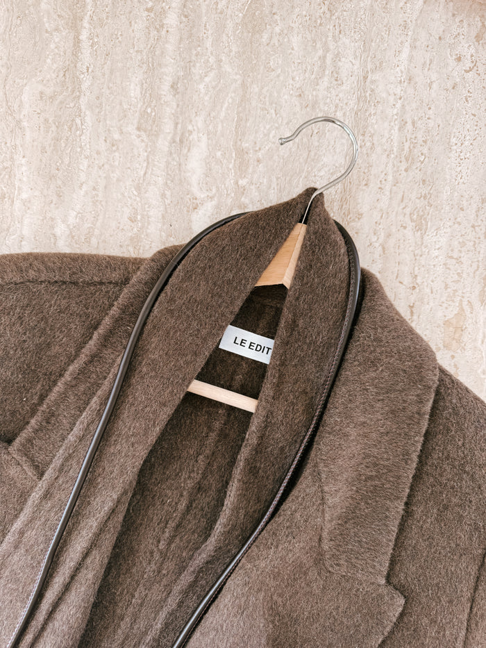 Pure Wool Full Length Coat Cocoa