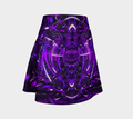 Purple Portal High Waist Flare Skirt
