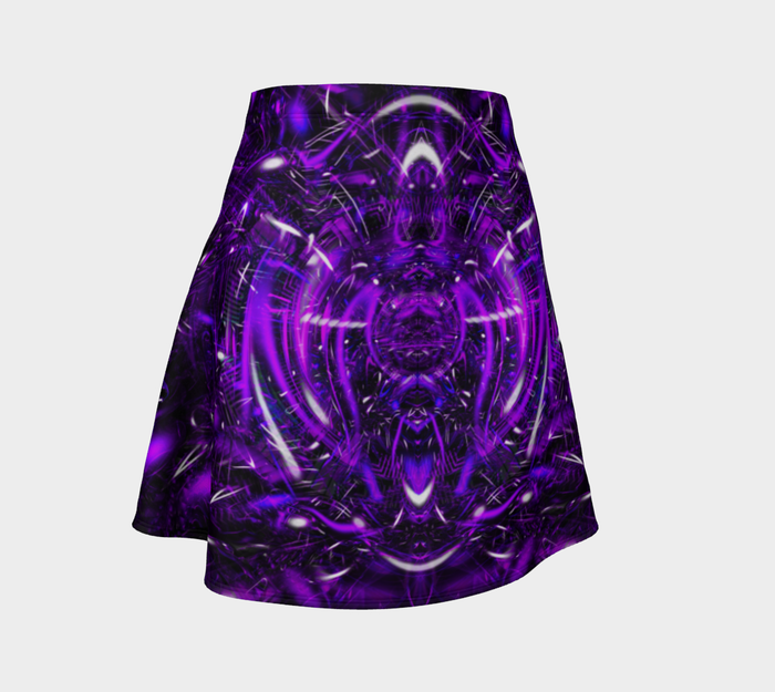 Purple Portal High Waist Flare Skirt