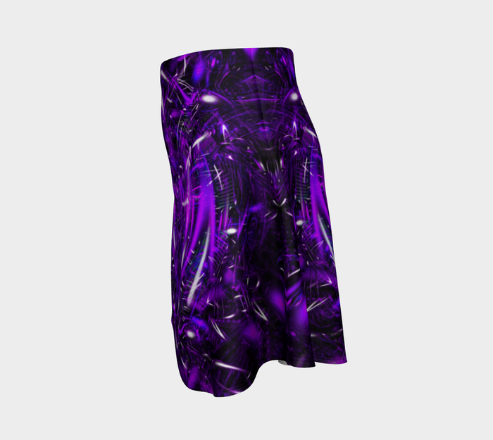 Purple Portal High Waist Flare Skirt