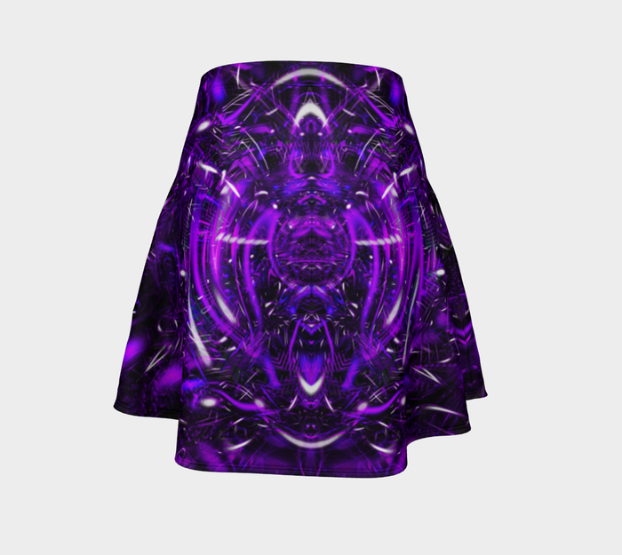 Purple Portal High Waist Flare Skirt