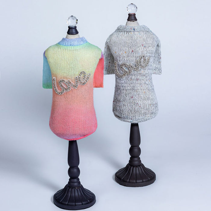 Rainbow Love Dog Sweater