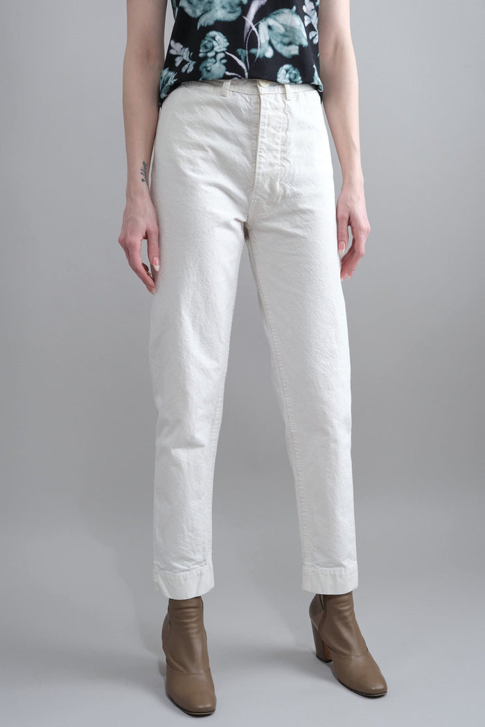Jesse Kamm Apparel Womens Pants Ranger Pant in Salt White
