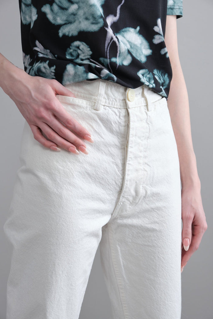 Jesse Kamm Apparel Womens Pants Ranger Pant in Salt White