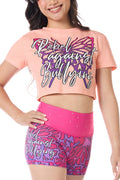 Rebel Against Bullying Crop Tee in Flutter