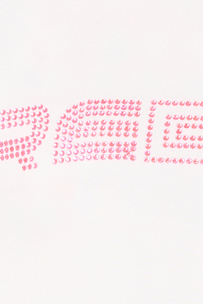 Rebel Level™ Cropped Pullover in Neon Pink Crystal