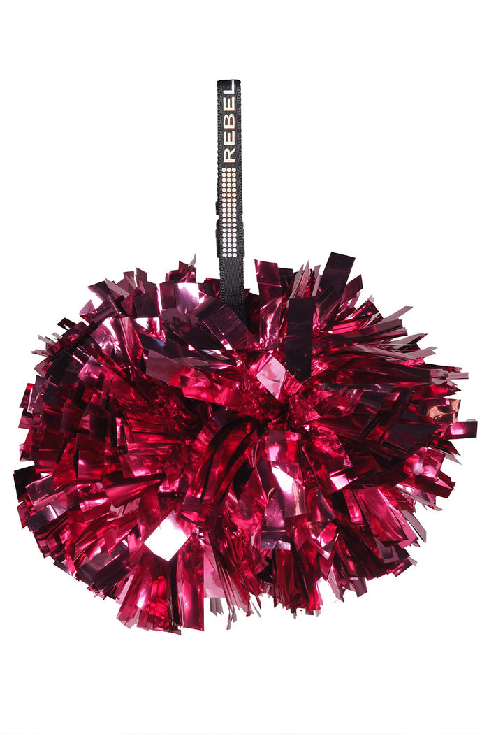 Rebel Pom Holder in Black Sequin- FINAL SALE