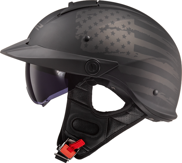 Rebellion 1812: Features:

Roll-off resistant shell design
Two-stage built-in drop-down sun shield
Ported flow through ventil
