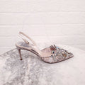 RENE CAOVILLA RHINESTONE EMBELLISHED HEEL - SIZE 35.5