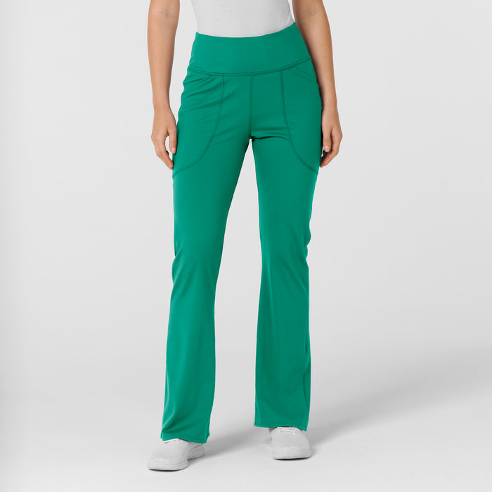 RENEW Knit Women's Flare Yoga Scrub Pant Bahama Breeze
