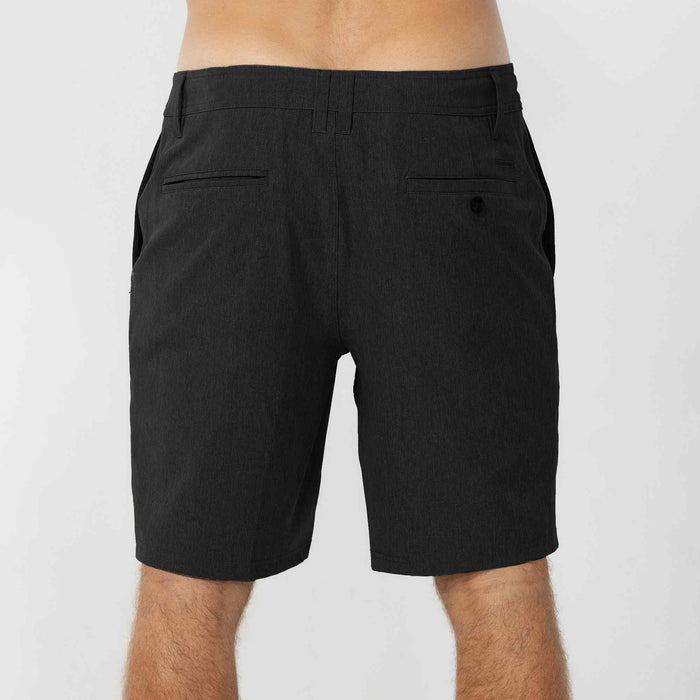 Reserve Heather 19" Hybrid Short - Heather Black