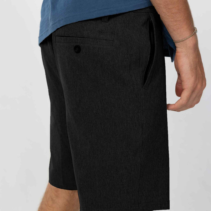 Reserve Heather 19" Hybrid Short - Heather Black