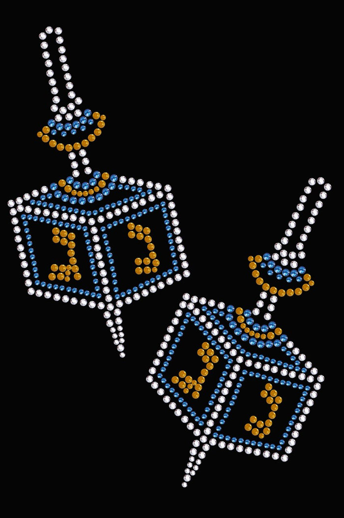 Rhinestone Large Dreidel