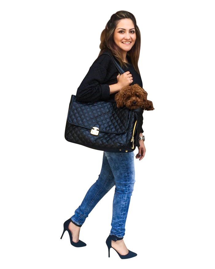 Rodeo Signature Quilted Travel Bag in Classic Black
