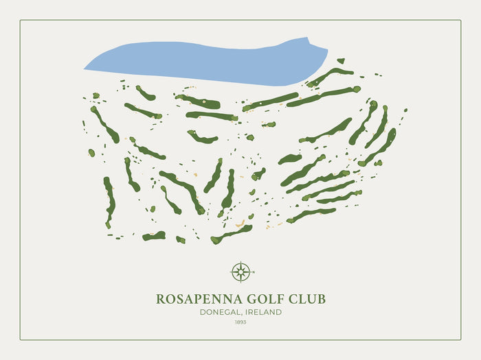 Rosapenna Golf Club: Modern Golf Course Map