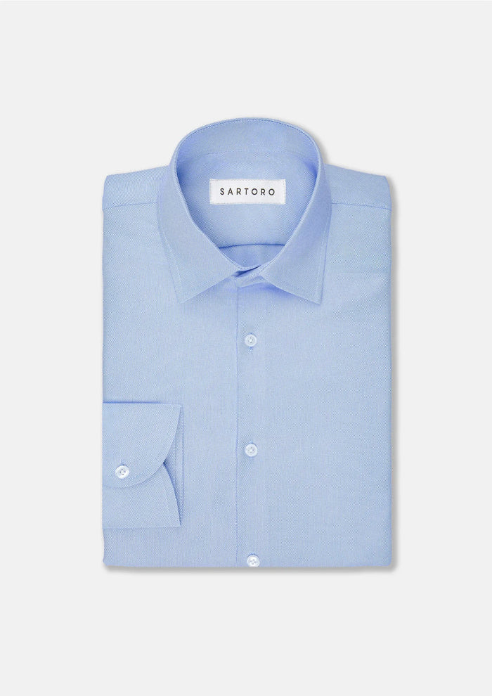 Sky Blue Oxford Shirt - SARTORO