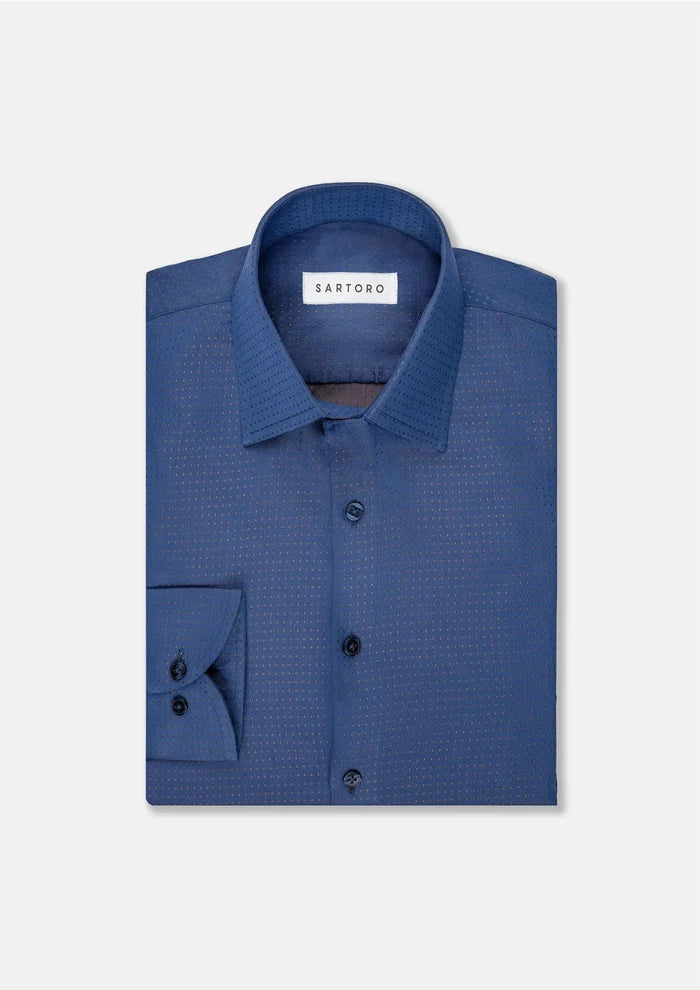 Slate Blue Shirt - SARTORO