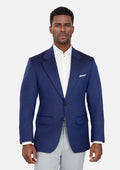 Royal Blue Herringbone Ellis Jacket - SARTORO