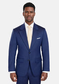Royal Blue Herringbone Ellis Suit - SARTORO