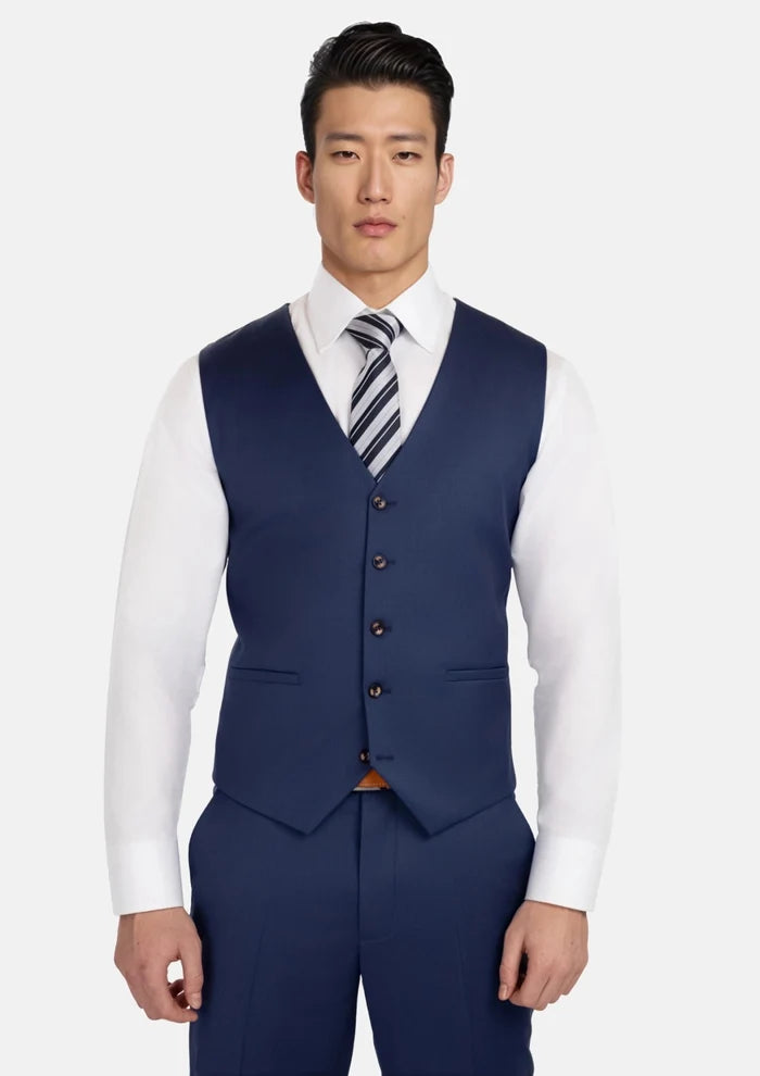 Royal Blue Performance Stretch Vest - SARTORO