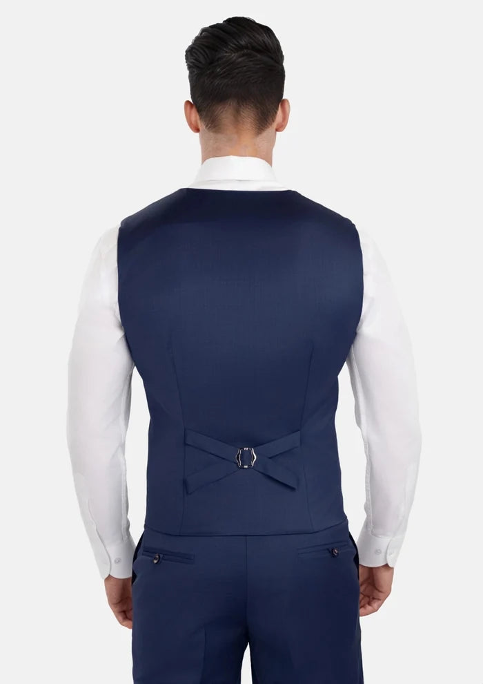 Royal Blue Performance Stretch Vest - SARTORO