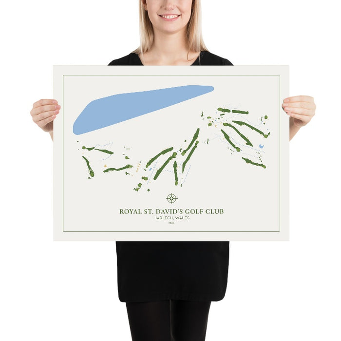Royal St. David's Golf Club: Modern Golf Course Map